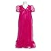 Laura Dare Fuchsia Sheer Flower 2pc Nightgown Robe Set Girls 2T-14