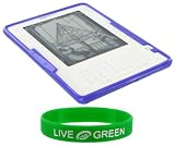 Purple Crystal Skin TPU Case for Amazon Kindle 2 E-Reader Reading Device (Kindle NOT Included)