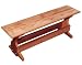 Outdoor Living : 4' Stained Trestle Table Bench