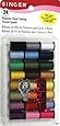 Singer Polyester Thread, Assorted Colors, 24 Spools