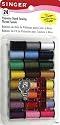 Singer Polyester Thread, Assorted Colors, 24 Spools