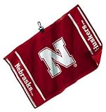 NCAA Nebraska Cornhuskers Woven Jacquard Golf Towel