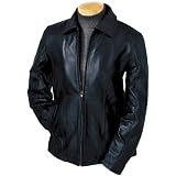 Ladie's Lamb Leather Coat - Black