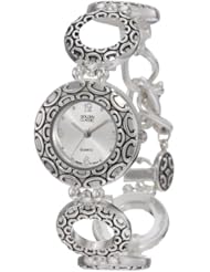 Golden Classic Womens 2148_SILV Come Around  Uniquely Designed Silver Round Watch