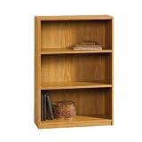 Office Products : Beginnings 3-Shelf Bookcase - Oregon Oak finish