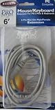 Belkin PRO series 6ft ps2 extension cable 6 foot gray 6 pin mini din male / female mf m/f pc compatible f2n035-06 722868100493 belkin components . This cable is for extending either a keyboard or mouse or most computer things using a ps2 connector . Has a lifetime warranty from Belkin Belkin F2N035-06 PS/2 Keyboard Extension Cable (6 Feet)