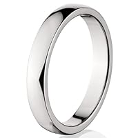 New 4mm Titanium Ring w/ Comfort Fit Band 100's of Sizes and Styles Available