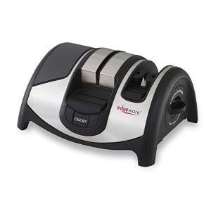Edgeware Diamond Edge Gourmet Electric and Manual Knife and Scissors Sharpener by Smiths Abrasives