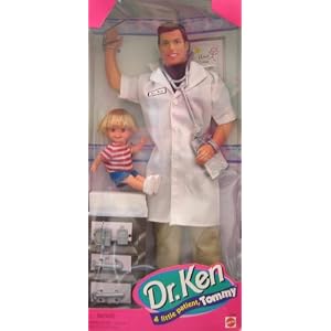 Dr. Ken and Little Patient Tommy Barbie Doll Set by 