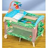 Fisher-Price Rainforest Travel Tender Playard with Bassinet