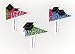 Graduation Pennant Cupcake Picks - 12ct