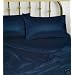 New Full (Double) Size Satin Sheet Set - Includes 1 fitted sheet, 1 flat sheet and 2 pillow cases - Navy Blue