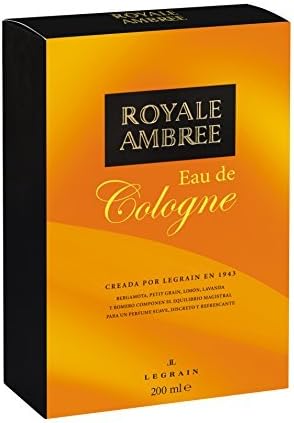 Royale Ambree by Legrain for Men 6.8 oz Eau de Cologne Pour by Legrain