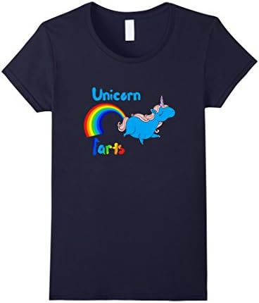 Women's Unicorn Farts - Magical Rainbow Imaginary Creature Large Navy
