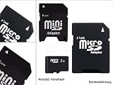 Produkt-Bild: Micro Secure Digital (Micro SD) 2GB Speicherkarte 3in1 f&uuml;r Samsung SGH U600 -Garantie 3 JAHRE