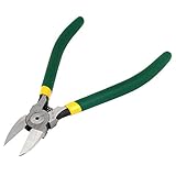 Uxcell　斜ニッパー　ダイアゴナルカッティングプライヤー　16×5×1cm　グリーン　シルバートーン