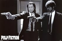 Pulp Fiction Poster ~ Vincent & Jules Guns ~ 24x36"