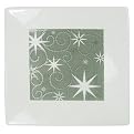 Silver Scroll Appetizer Plate Set of 8