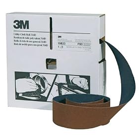 3M Aluminum Oxide "P"Grade Cloth Roll - Length: 50 Yards Width: 2" Grit: 80J SERIES: 304D