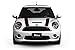 The Pixel Hut gs00184 Black with Red Border Hood Stripes for MINI Cooper and S R50 Series (2002-2006)