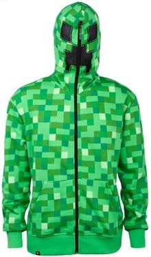 Minecraft Creeper Premium Zip-up Hoodie (L)