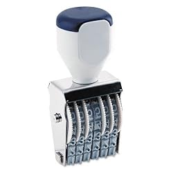 U. S. Stamp & Sign RN026 U.S. Stamp & Sign Rubber Numberer, 6 Bands, Type Size 2