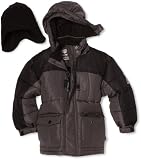 Rothschild Boys 8-20 Two Tone Puffer Jacket, Black, Medium