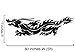 Chinese Dragon Vinyl Wall Art Decal Sticker. 60in X 17in (5ft Long) Black Color. #230A