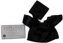 Black Graduation Outfit fit Webkinz, Shining Star & 8"-10" Make Your Own Stuffed Animals