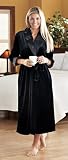 Women's Guide Gear Tuxedo Robe Black