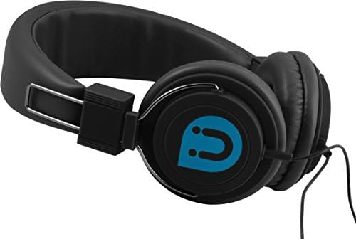 Uber 13132 Headphone, On-Ear Rubberized, Black
