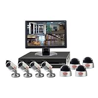 REVO 16 Channel Indoor/Outdoor Video Security System with DVR, Monitor and 8 Security Cameras