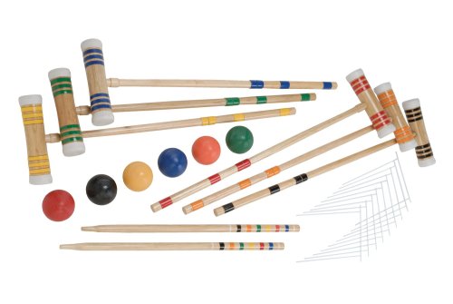 Halex Premier 6 Player Croquet Set in Molded Carry Case