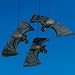 12 Hanging Bats - Halloween Decorations