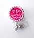 I'm a Nurse What's Your SuperPower Pink - Name Badge Holder - Cute Badge Reels - Nurse Badge - Nurse Gift - Nursing Badge - RN Badge