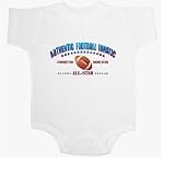 Authentic Football Fanatic - Sports and Games Baby Onesie