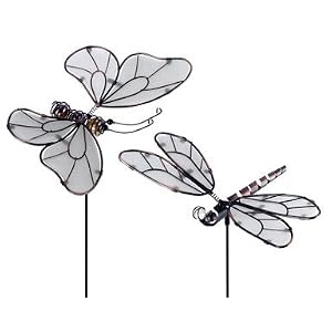 Ace Trading - Woods Decor 1 2y 487A Butterfldragon FLY Garden Stakes 4-3 4x4-3 4x20-3 8... by 