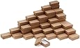 Beadaholique Kraft Brown Cardboard Jewelry Boxes (100 Pack), 2.5 x 1.5 x 1"