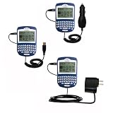 Deluxe Kit for the Blackberry 6210 includes a USB cable with Car and Wall Charger - Gomadic Brand w/ TipExchange Technology