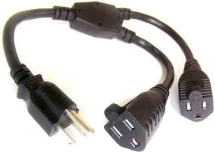 Micro Connectors, Inc. 14-inches AC Y Power Cord (M05-113YUL)