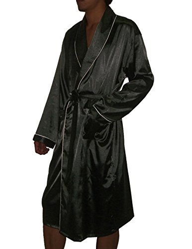 Mens Long Silk Couture Lounge / Sleepwear Robe - One Size Fits Most