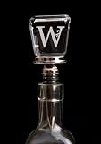 Kitchen & Housewares : Monogram Glass Wine Stopper - W