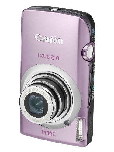 Canon IXUS 210 Digital Camera - Pink (14.1 MP, 5x Optical Zoom) 3.5 Inch PureColor Touch LCD