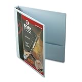 Cardinal Easyopen Clearvuet Locking Round Ring Binder, 1in Capacity, White (CRD11100)