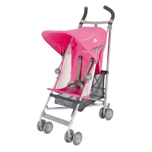 Maclaren Volo Lightweight Stroller, Carmine Rose with Carmine Rose Hood