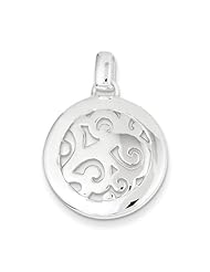 Sterling Silver Round Swirl Charm