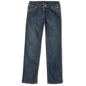 Baby Phat Girls 7-16 Denim Pant With Embroidery