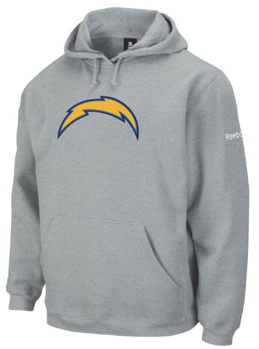 NFL Men's San Diego Chargers Grey End Zone Playbook Hood (Grey, Large)