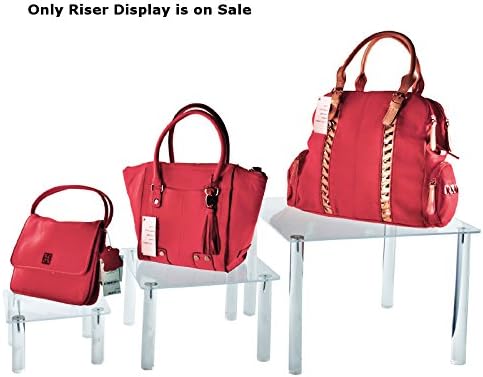 Square Acrylic Riser Display Set of 3 individual Different Sized Risers