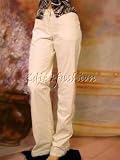 $395 New DONNA KARAN Cream Twill Stretchy Pants 6